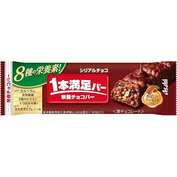 アサヒグループ食品　1本満足バー　シリアルチョコ　38g　72本入 Amazon.co.jp: アサヒグループ食品 1本満足バー シリアルチョコ 38g 72